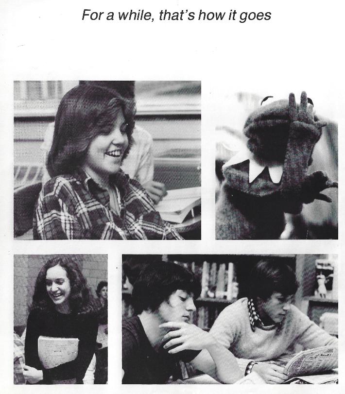 Wachusett Regional High School Class of 1980 Candids - Anne Wittig, Cherie Carlson