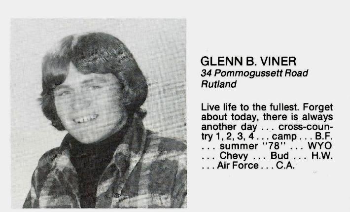 Glenn B. Viner  Wachusett Regional High School Departed 6/20/2982