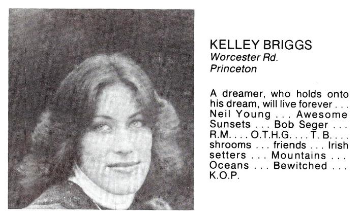 Kelly Ann Briggs Wachusett Regional High School Departed 5/12/1986