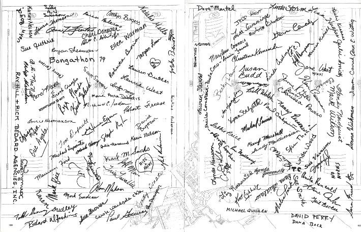 Wachusett Regional High School Class of 1980 Autograph Page