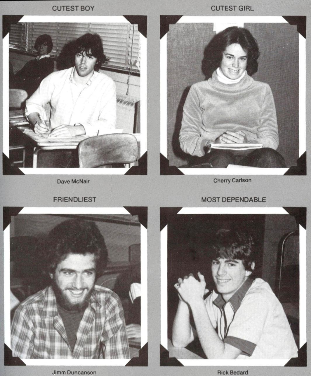 Wachusett Regional High School Class of 1980 - Cherry Carlson, Davis McNair, Jim Duncanson, Richard Bedard