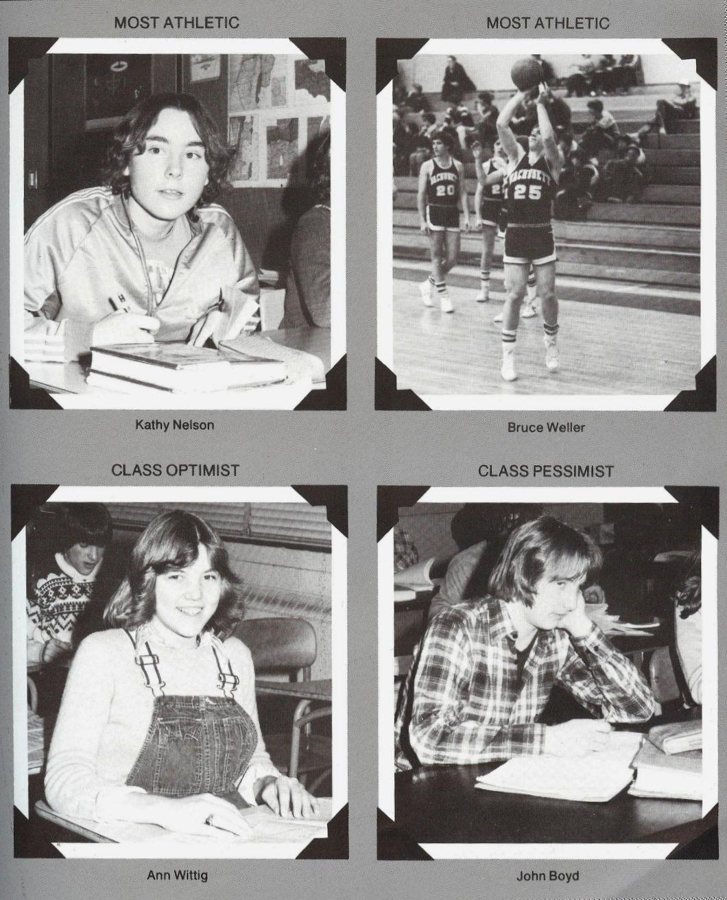 Wachusett Regional High School Class of 1980 - Kathy Nelson, Bruce Weller, Ann Wittig, John Boyd